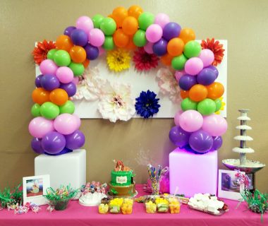 Birthday Party Table Setup