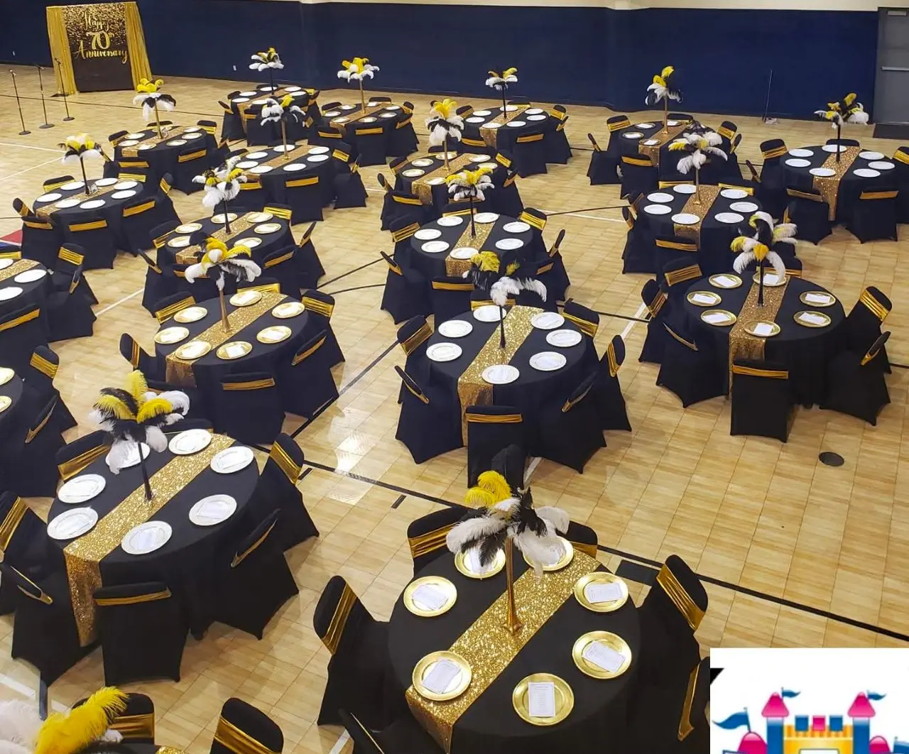 Anniversary party setup