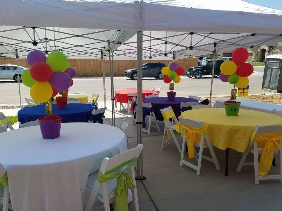 Children's party setup