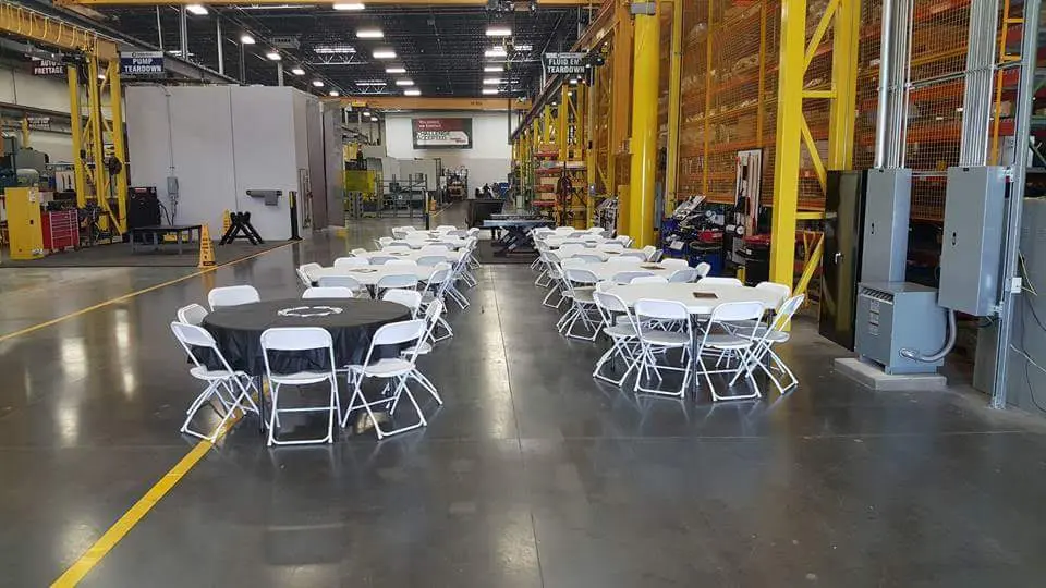 Gardner Denver event setup