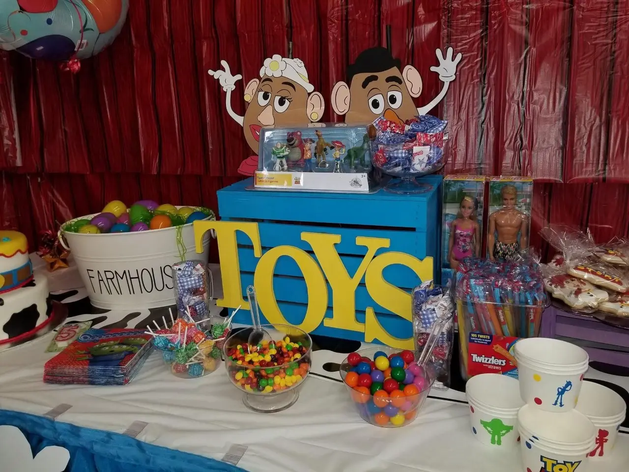 Toy Story party setup