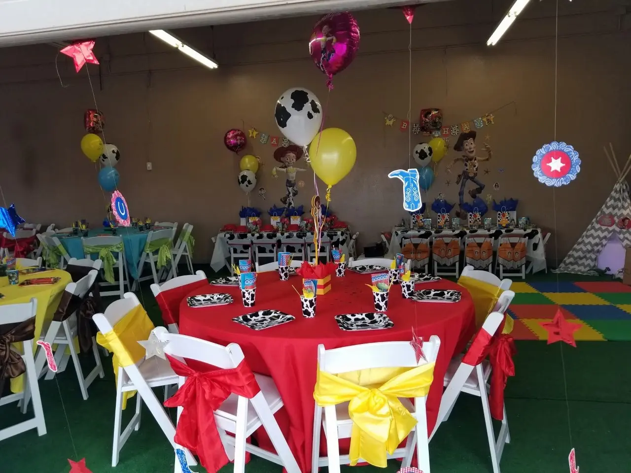Toy Story party setup