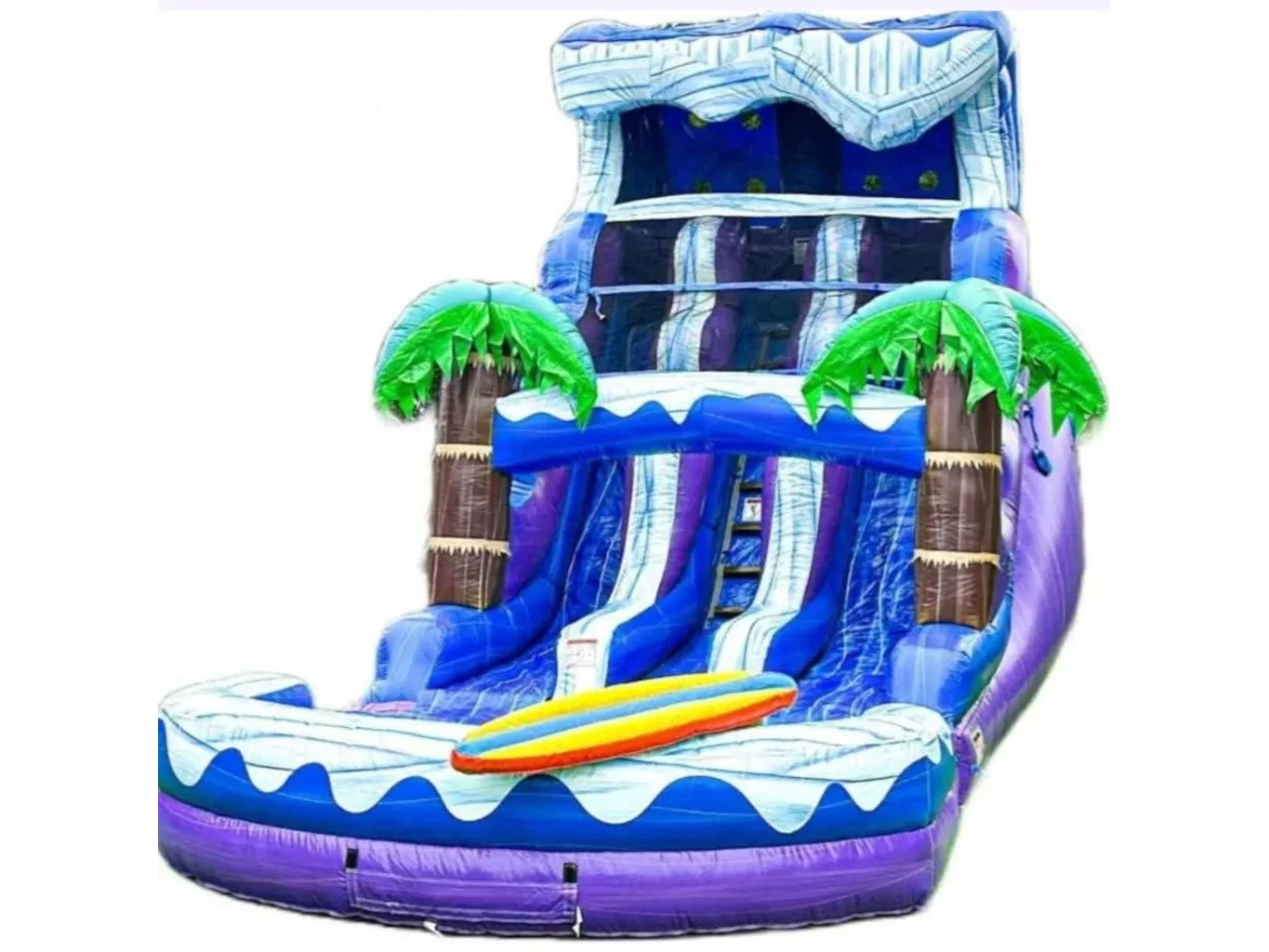 Double Slide Purple & Blue Tropical Water Slide rental in Midland, TX