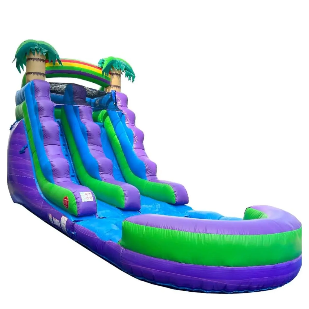 Double Slide Purple & Blue Tropical Water Slide rental in Midland, TX