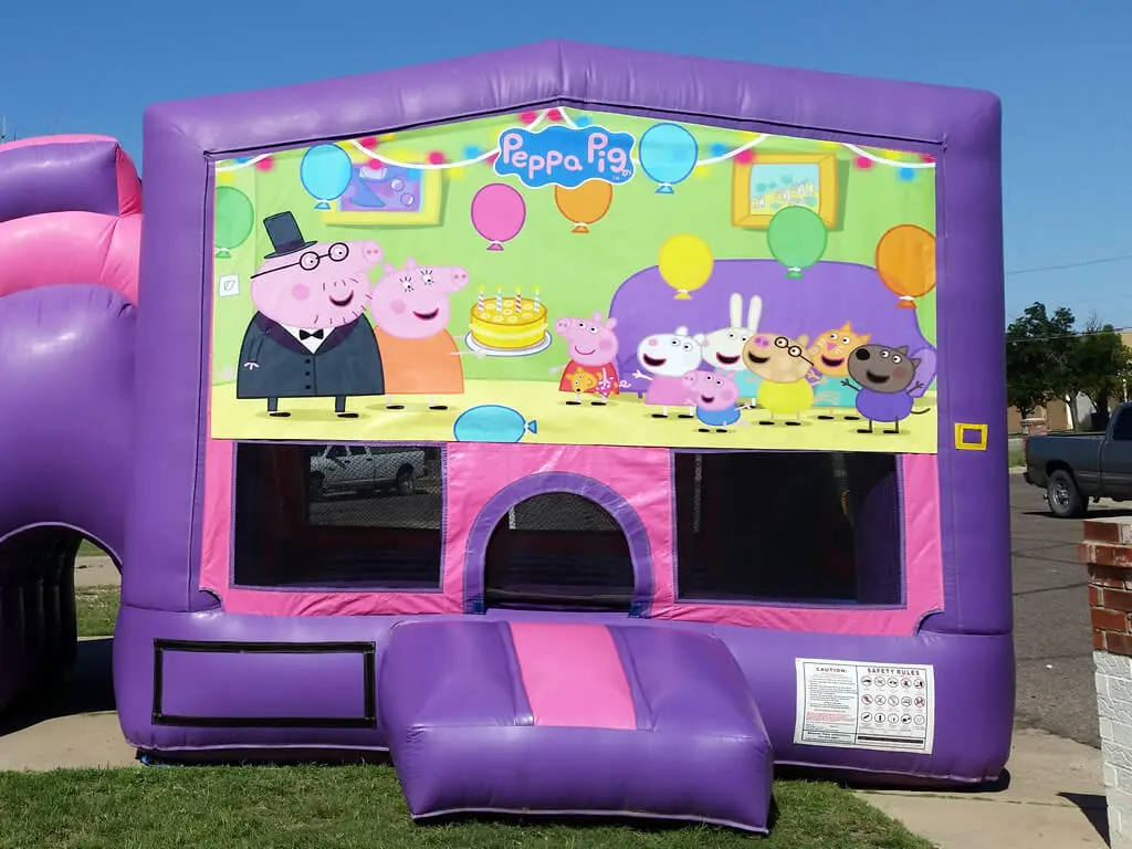 Peppa Pig bounce house graphic panel