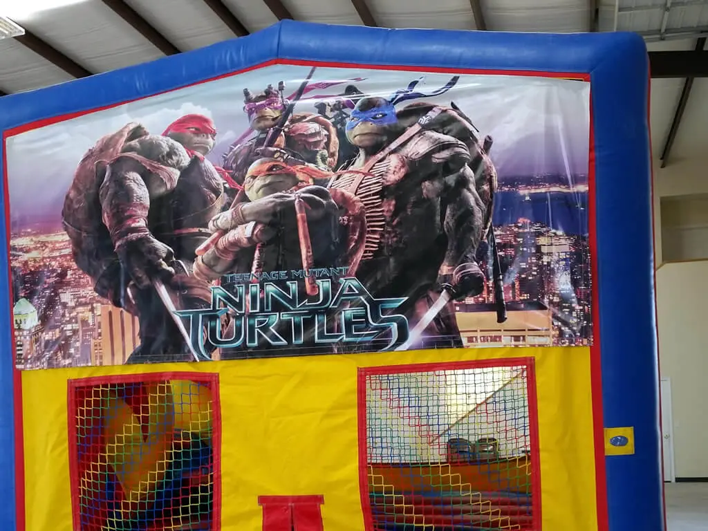 Teenage Mutant Ninja Turtles bounce house graphic panel