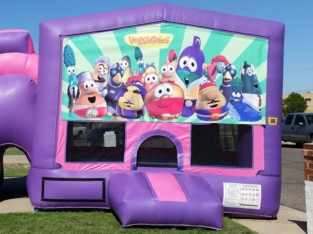 VeggieTales bounce house graphic panel