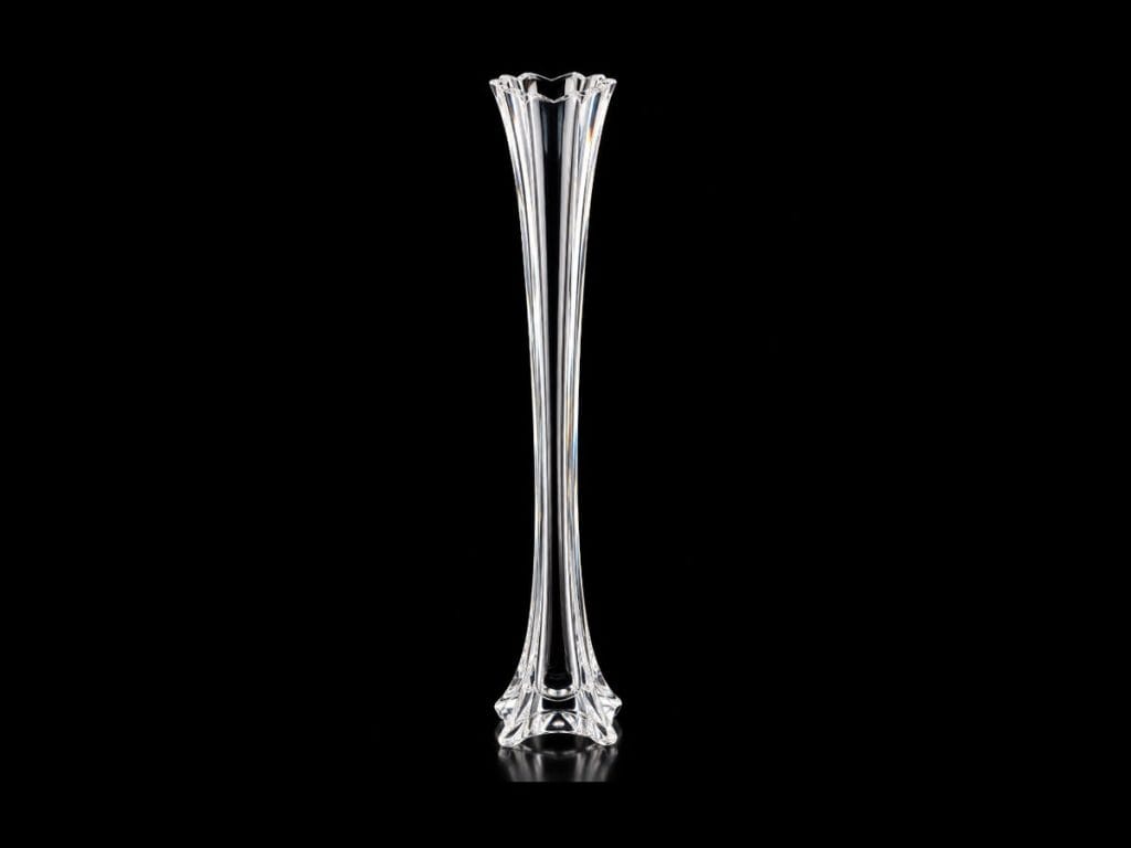 24-inch crystal Eiffel Tower vase centerpiece rental in Midland, TX