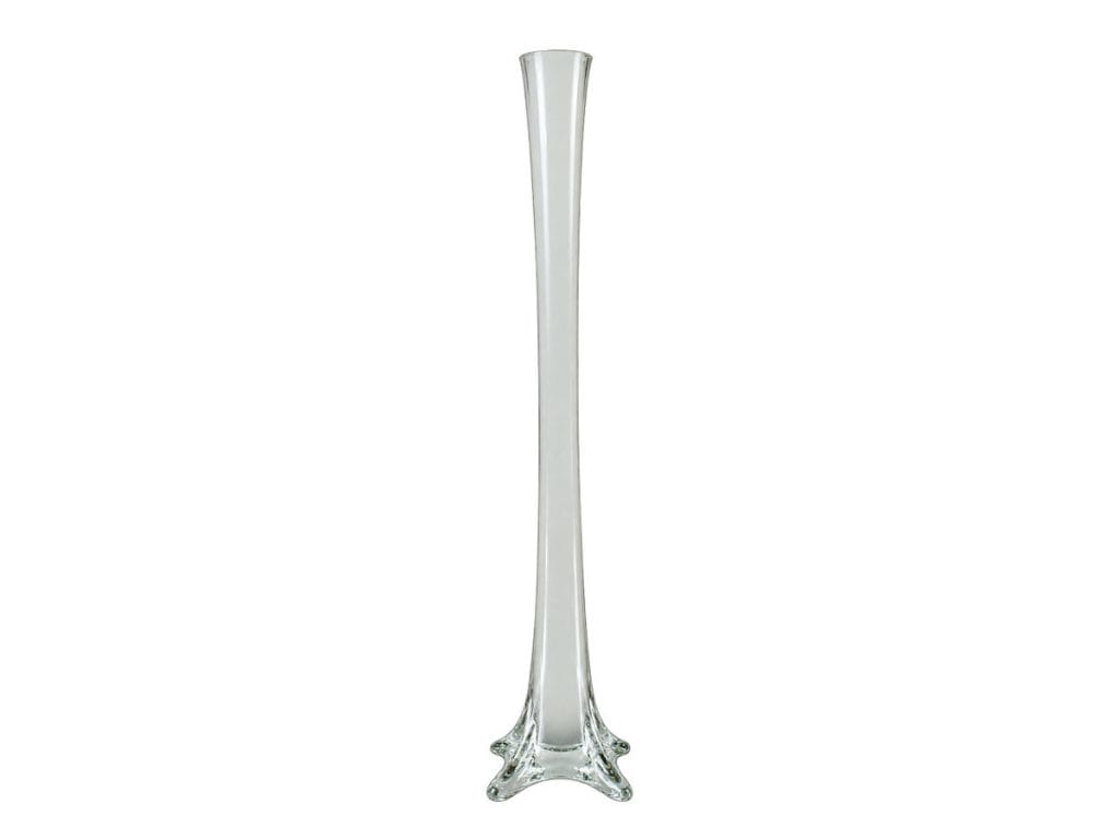 32-inch white Eiffel Tower vase centerpiece rental in Midland, TX