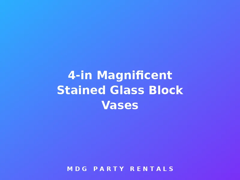 4-in Magnificent Stained Glass Block Vases rental in Midland, TX
