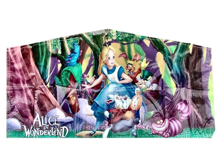 Alice in Wonderland bounce house graphic panel