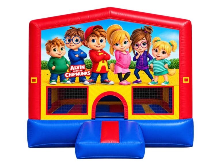 Alvin and the Chipmunks bounce house graphic panel