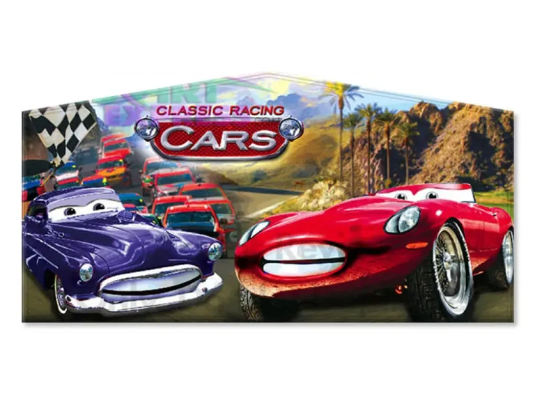 Cars (Classic Racing) bounce house graphic panel