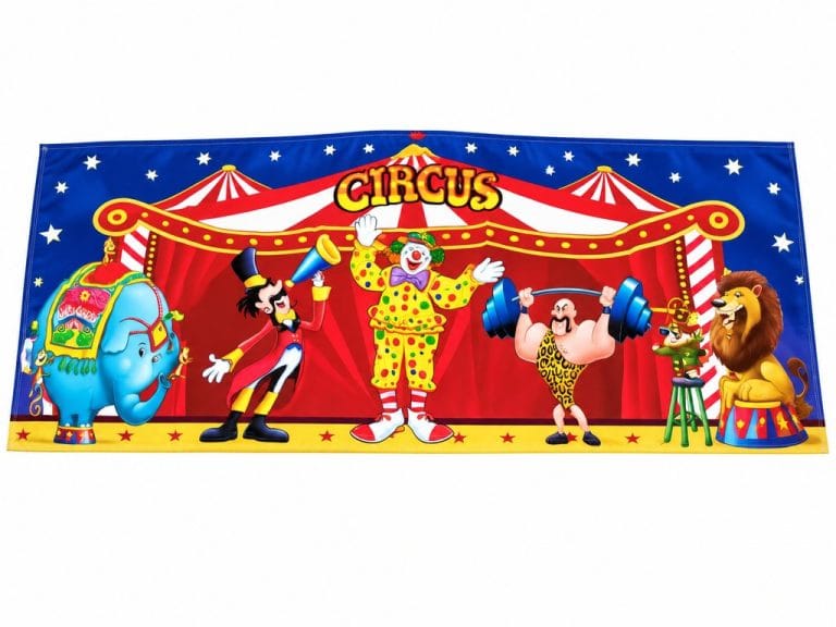 Circus bounce house graphic panel