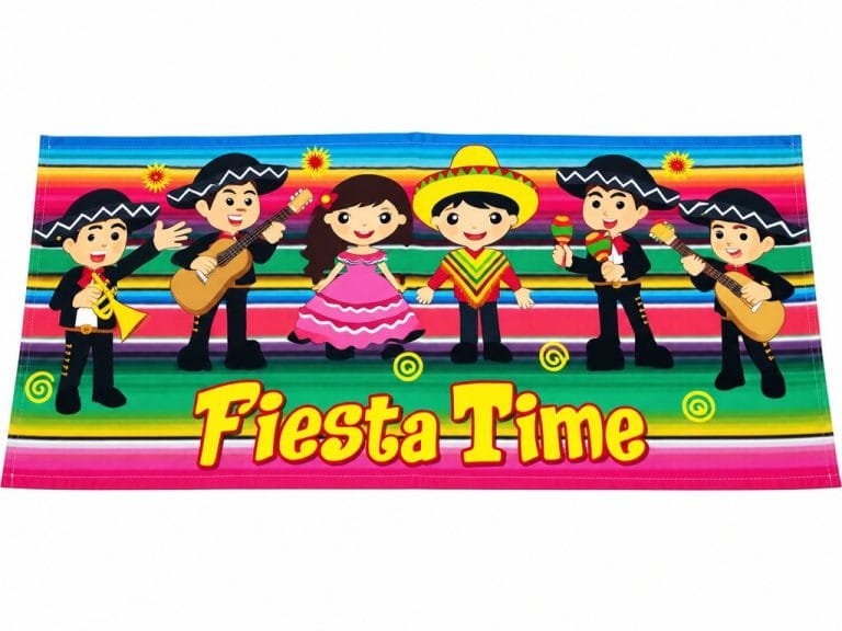 Fiesta Time bounce house graphic panel