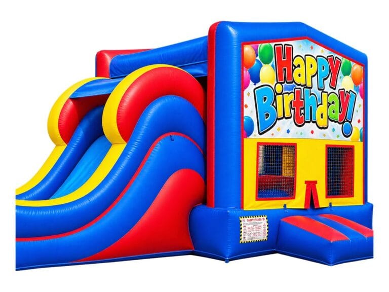 Happy Birthday bounce house graphic panel