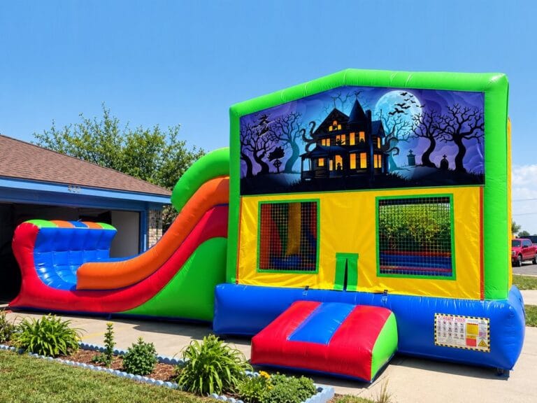 Haunted House bounce house graphic panel