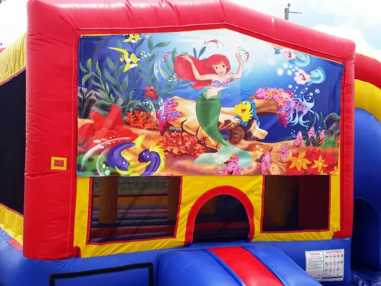 Little Mermaid bounce house graphic panel