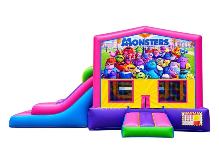 Monsters bounce house graphic panel