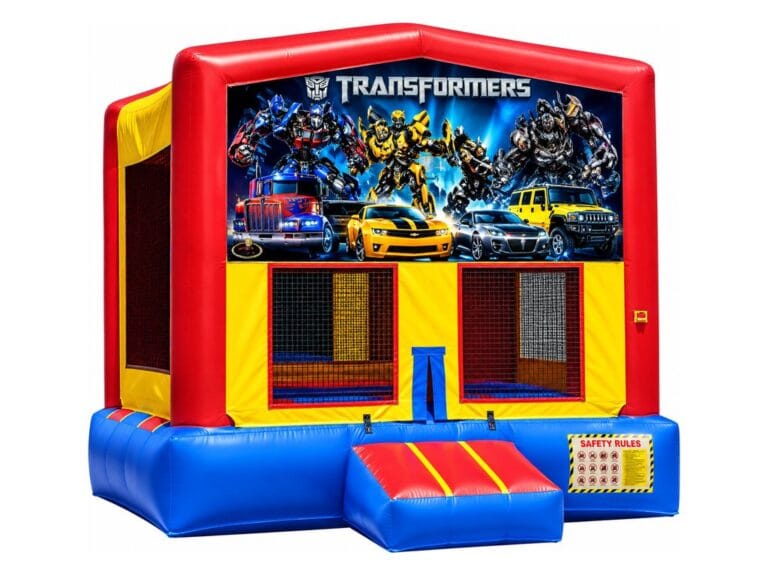 Transformers bounce house graphic panel