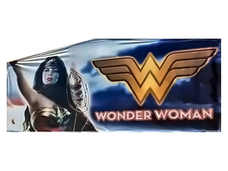 Wonder Woman bounce house graphic panel
