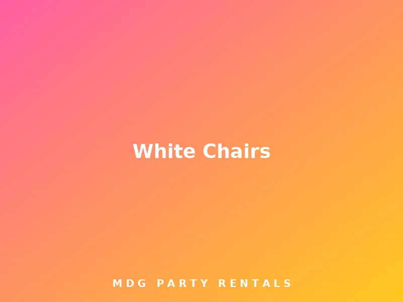 White Chairs rental in Midland, TX